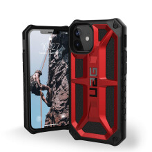 URBAN ARMOR GEAR UAG Entwickelt fur iPhone 12 Mini Hulle [5,4-Zoll-Bildschirm] Robuste, leichte, schlanke, stossfeste Premium-Monarch-Schutzhulle