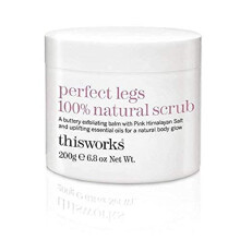 thisworks perfect legs 100% natural scrub: Buttery Exfoliating Balm with Pink Himalayan Salt for a Natural Body Glow, 200g | 6.8 oz