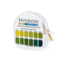 HYDRION pH 15 voet rol met grafiek en dispenser 5,5-8,0 pH-bereik