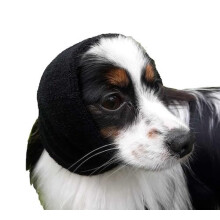 The Original Happy Hoodie for Dogs & Cats - Since 2008 - The Grooming and Force Drying Miracle Tool for Anxiety Relief & Calming Dogs (Small, Black)