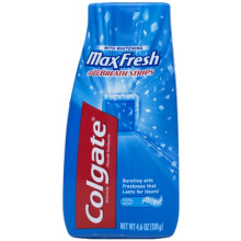 Colgate Max Fresh tekut zubn pasta s p sikmi na udr iavanie dychu s pr chutou chladivej m ty 120 ml (6 kusov)