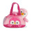 Aurora World Aurora Pompom Pingouin Peluche Chic - Compagnons à emporter - Accessoires élégants - Rose 18 cm 2