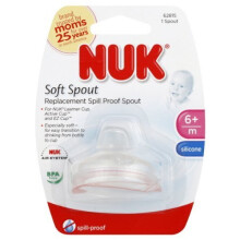 Nuk-vaihtosuuttimet, kirkas silikoni - 9 kappaleen pakkaus