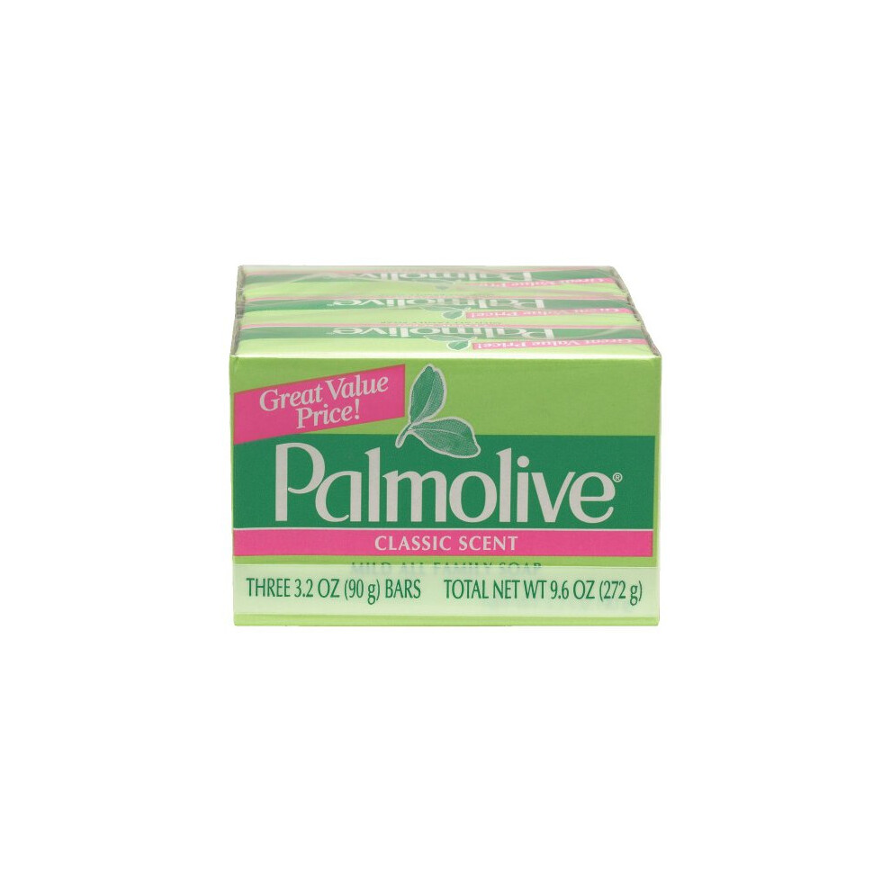 Palmolive Bath Bar Soap, 32 oz Bars, 3-count