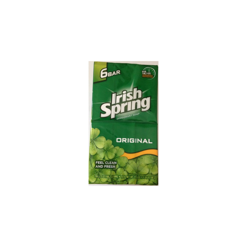 The Irish Store - Irish Gifts From Ireland Irish Spring Deodorant Soap, Original, 6 Bars (Pack Of 4)