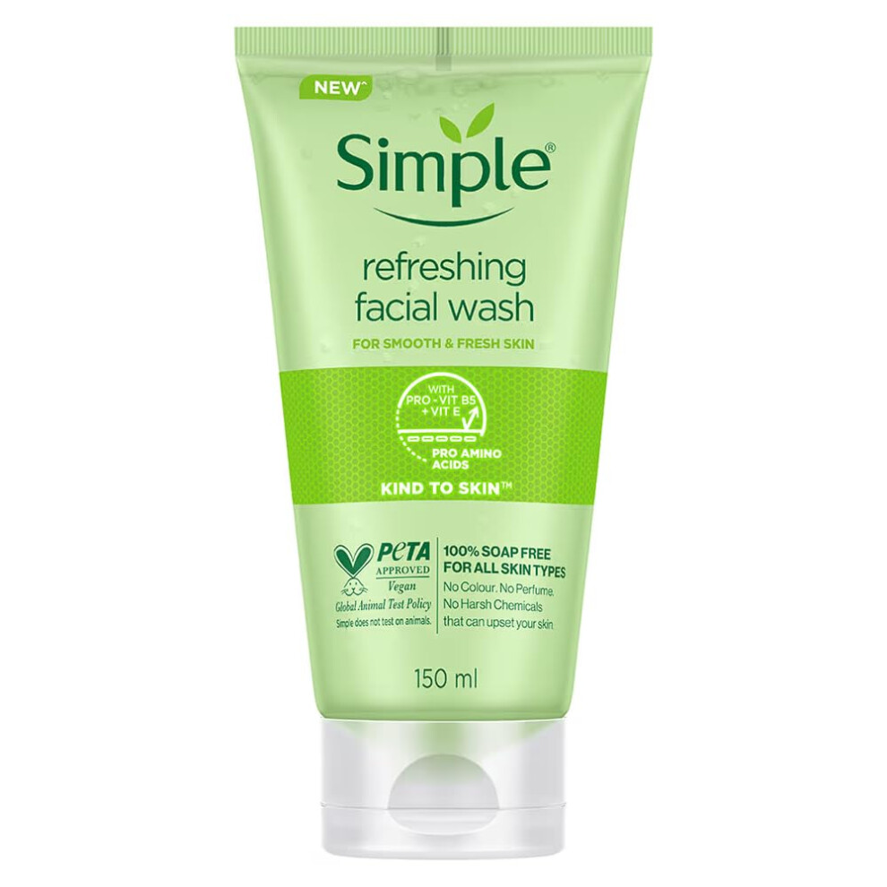 Simple Refreshing Facial Wash gel, 5 Ounce