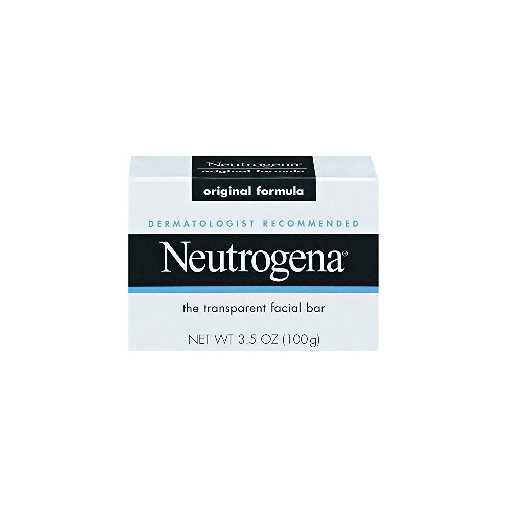 Neutrogena The Transparent Facial Bar Original Formula 3.5 Ounce (Value Pack of 8)