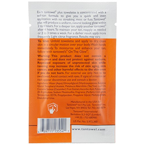 Tan Towel Half Body Plus Selbstbr?unungst?cher, 50er-Pack 1