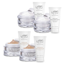 Vivo Per Lei 2 szt. Krem na dzien i 2 szt. Peeling do twarzy marki Vivo Per Lei