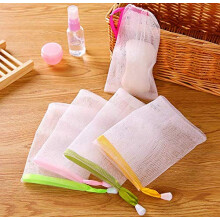 AKOAK 10 PCS Exfoliërende Mesh Zeepzak Bubble Foam Net Zeep Sack Saver