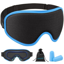 WAOAW Slaapmasker voor Mannen Vrouwen: Zwarte Oogmaskers voor Slaap - 3D Ademend Zacht Comfortabel Reis Oogmasker - Valentijnsdag Cadeaus