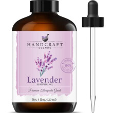 Handcraft Lavender Essential Oil - 100% Pure and Natural - Premium Therapeutic grade with Premium glass Dropper - Huge 4 fl Oz