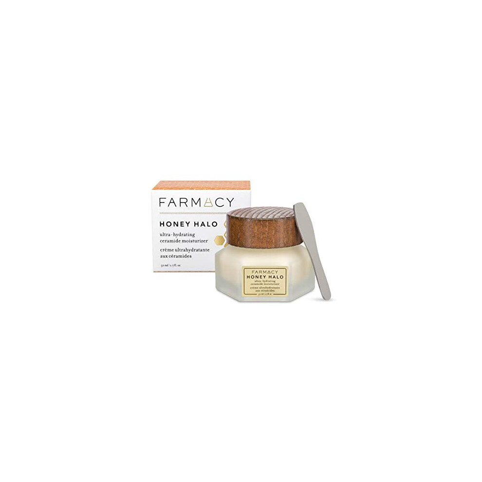 Farmacy Cream Honey Halo Ceramide Face Moisturizer - Hydrating Facial Lotion For Dry Skin (50Ml)