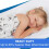 Draps de lit ECR4Kids, Taille Standard, Accessoires de Temps de Repos, Blanc, 12-Pack 5