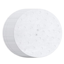 MineSign 100 Count perforeret pergamentpapir Bamboo Steamer Liners til 10 tommer Air Fryer Pergamentpapir