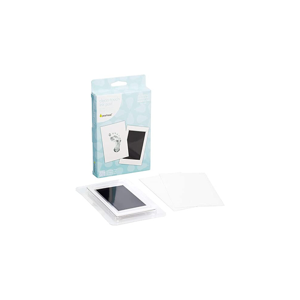 Newborn Baby Handprint Or Footprint Clean-Touch Ink Pad, Black Pearhead