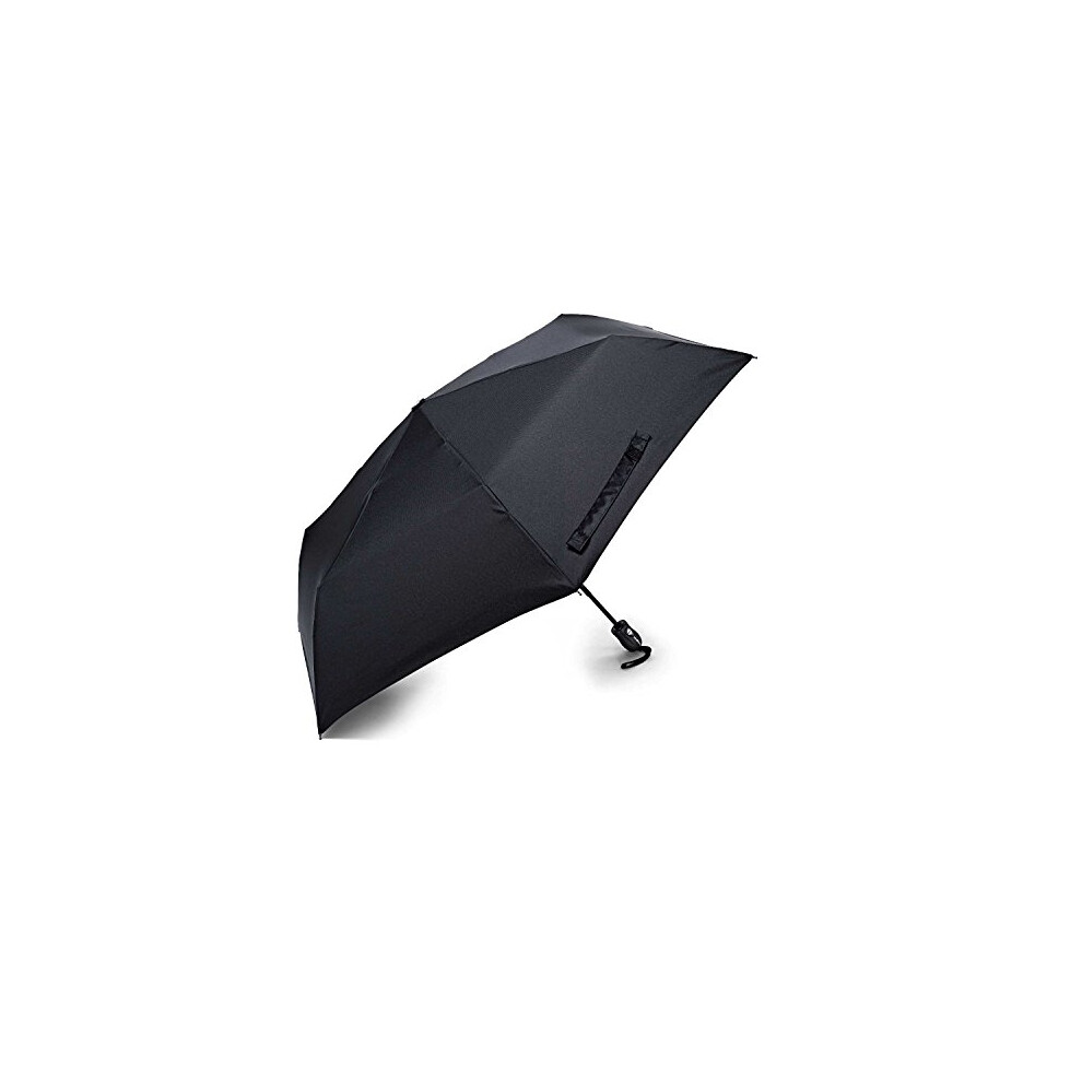 Samsonite Compact Auto Open/Close Umbrella, Black, One Size