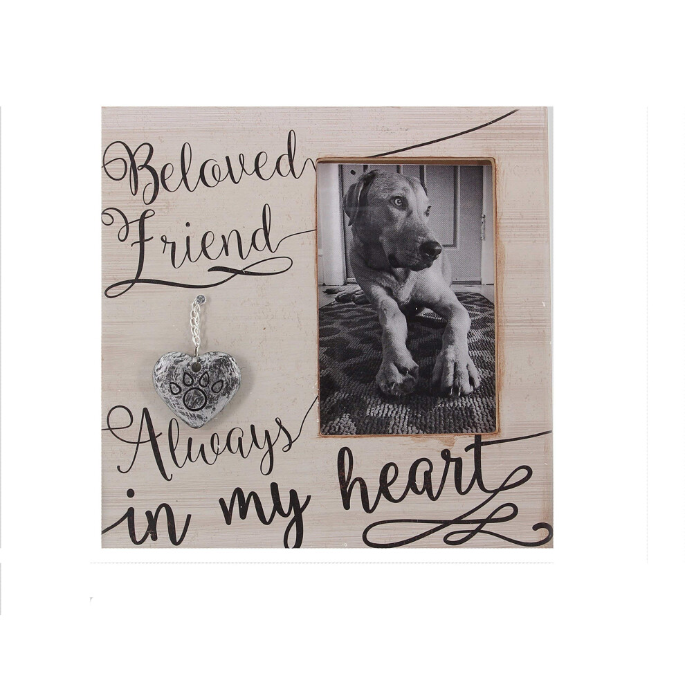 Youngs Inc Wooden Pet Memorial Picture Frame - Pet Loss gifts - Dog Memorial gift - 9A x 9A Frame - Fits 4 x 6 Picture