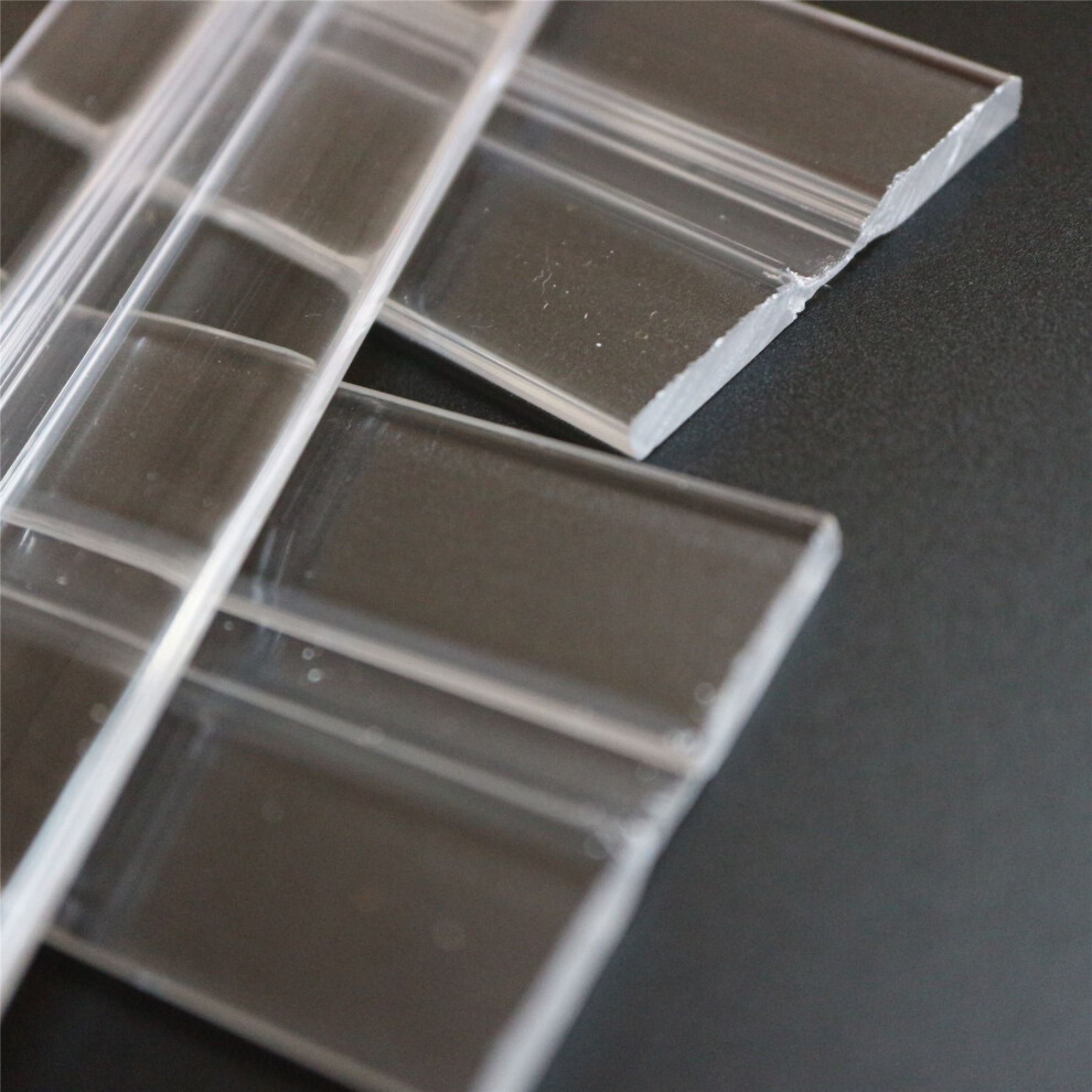 3 Charni?Res Flexibles ? Profil Bas De 200 Mm, Charni?Res Flexibles Pour La Vie, Charni?Res Piano Transparentes En Acrylique Continu, 7 7/8-image