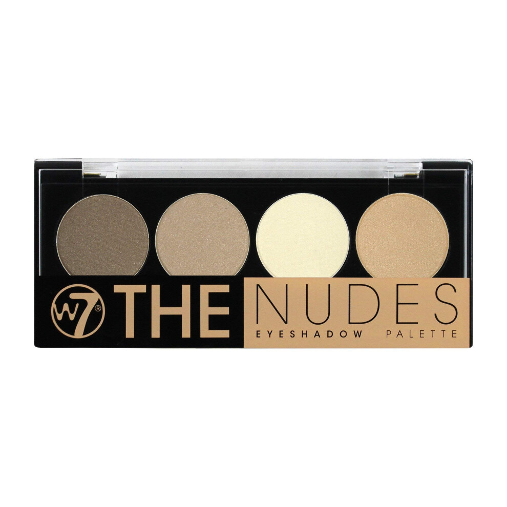 W7 Naked Nudes Eyeshadow Palette (4 Neutral Shades)