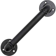 Handrail,30cm Black Stair Handrail,stair Handrail,industrial Wind Iron Pipe Retro Guard Bar Stair Handrail,for Stairs,walls,loft,hallway