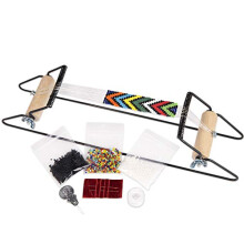 Kit de Tear para Contas Beadsmith, Inclui Tear (12.5" x 2.5" x 3"), Fio, Agulhas e 18g de Contas de Vidro