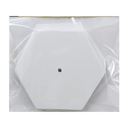 DRITZ 3232 PAPEL BASTELES HEXAGON HEXAGON (50 Count) branco 2