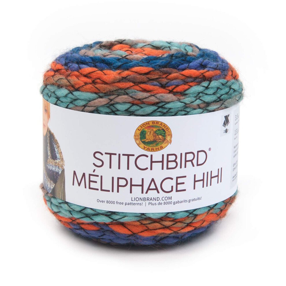 Lion Brand Yarn Stitchbird Yarn, Kingfisher