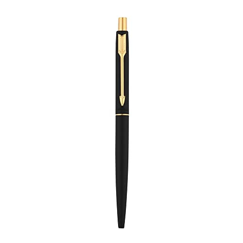 Parker Classic Matte Black Gold Trim Balpen 1