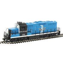 Walthers Trainline HO Scale Model EMD GP9M Standard DC Boston & Maine #1754 Train, Blue/Black/White, EMD GP9M Boston & Maine
