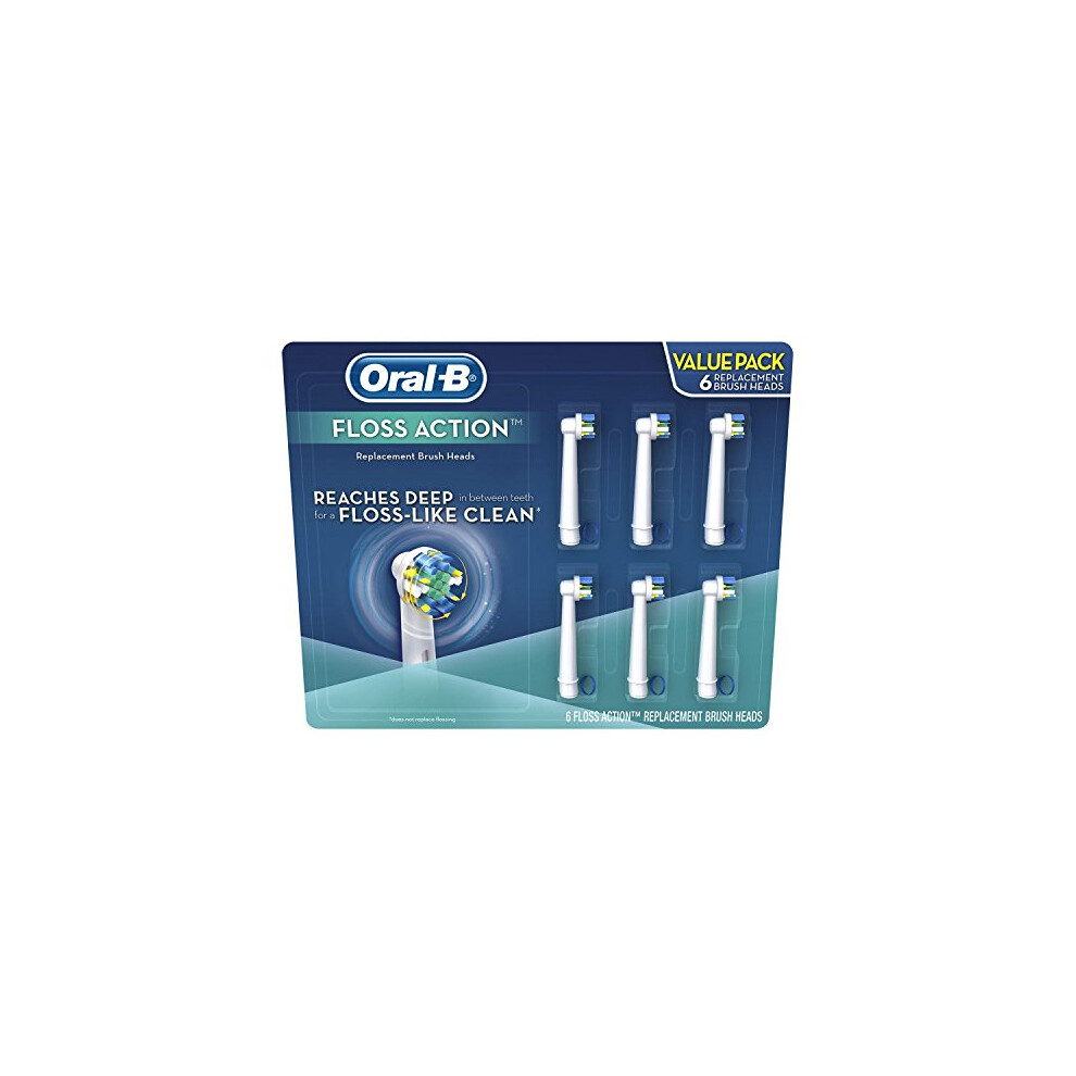 Oral-B Replacement Brush Heads, Floss Action (6 ct.)