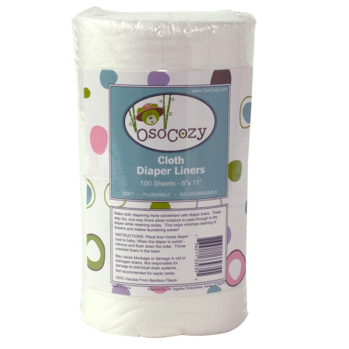 OsoCozy Flushable Diaper Liners - Απλοποιήστε το Cloth Diapering με Μαλακά, Γρήγορα Liners