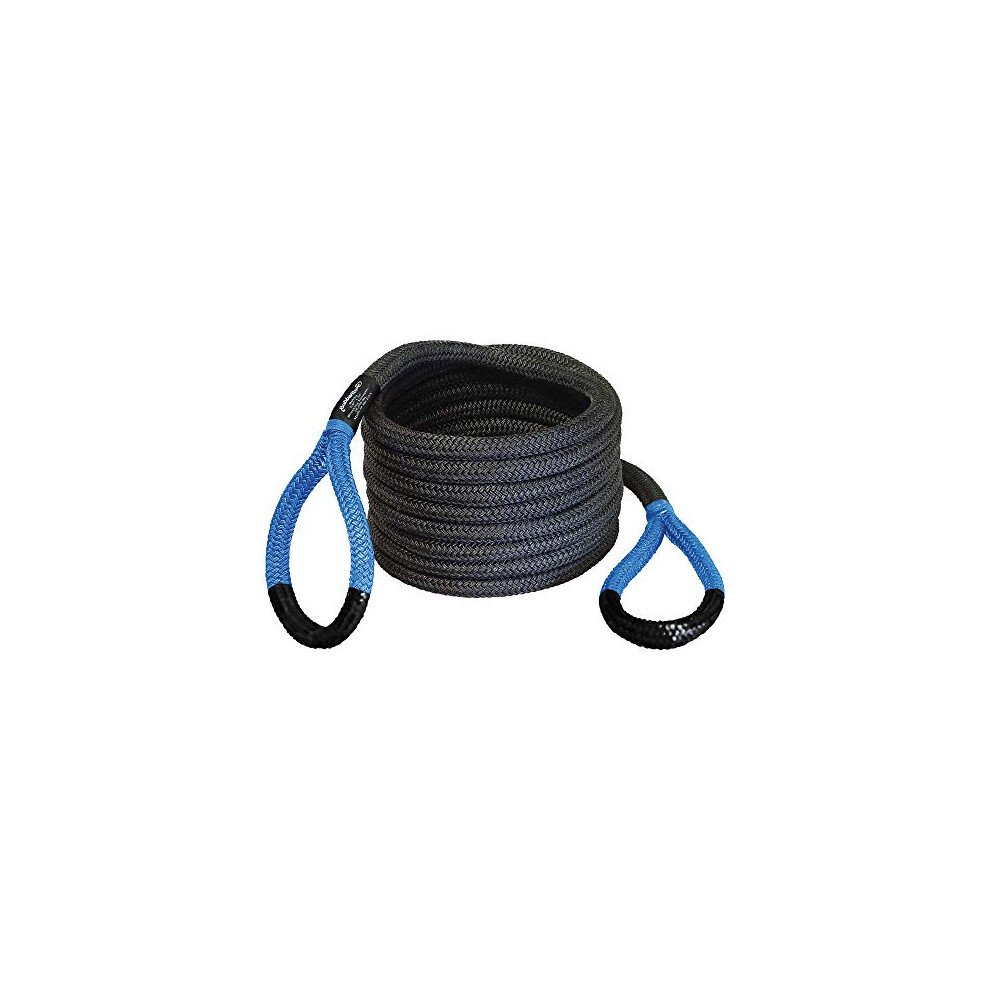 Bubba Rope Power Stretch Recovery Rope, 7/8 X 20 Ft. Heavy-Duty Vehicle Recovery Rope: 28,600 Lbs. Breaking Strength - Blue 859811003096