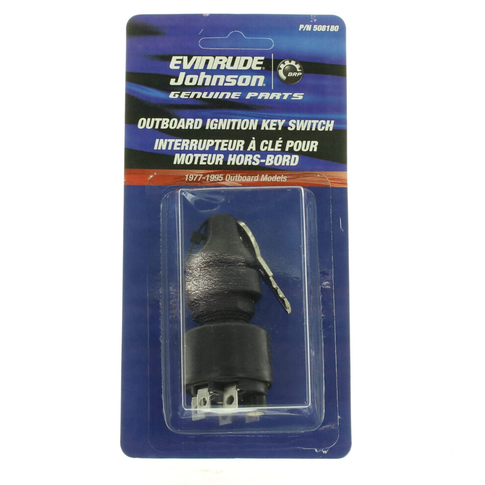 Johnson Evinrude OMC New OEM 77 Series Outboard Ignition Key Switch, 0508180