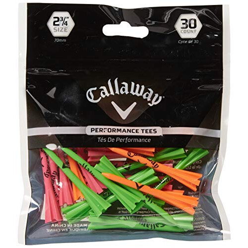 Callaway Performance 2,75 Plastic Golf Tees Neon Mix 30 Pack 1