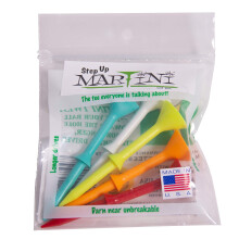 Martini Golf Tees DMT007 Step-Up-Tees aus robustem Kunststoff (5er-Pack), verschiedene Farben, 8,3 cm
