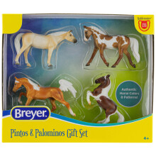 Breyer Horses Stablemates Πίντος & Παλομίνος Συλλογή | 4 Άλογα Σετ | 1:32 Κλίμακα | 3.75" x 2.5"
