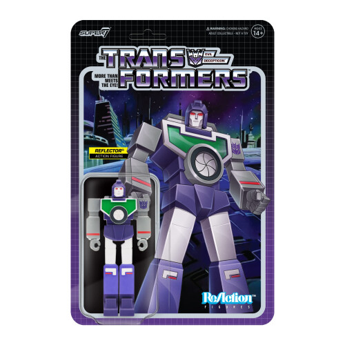 Super7 Transformers Reflector - 3.75" Transformers Actionfigur Samlarobjekt