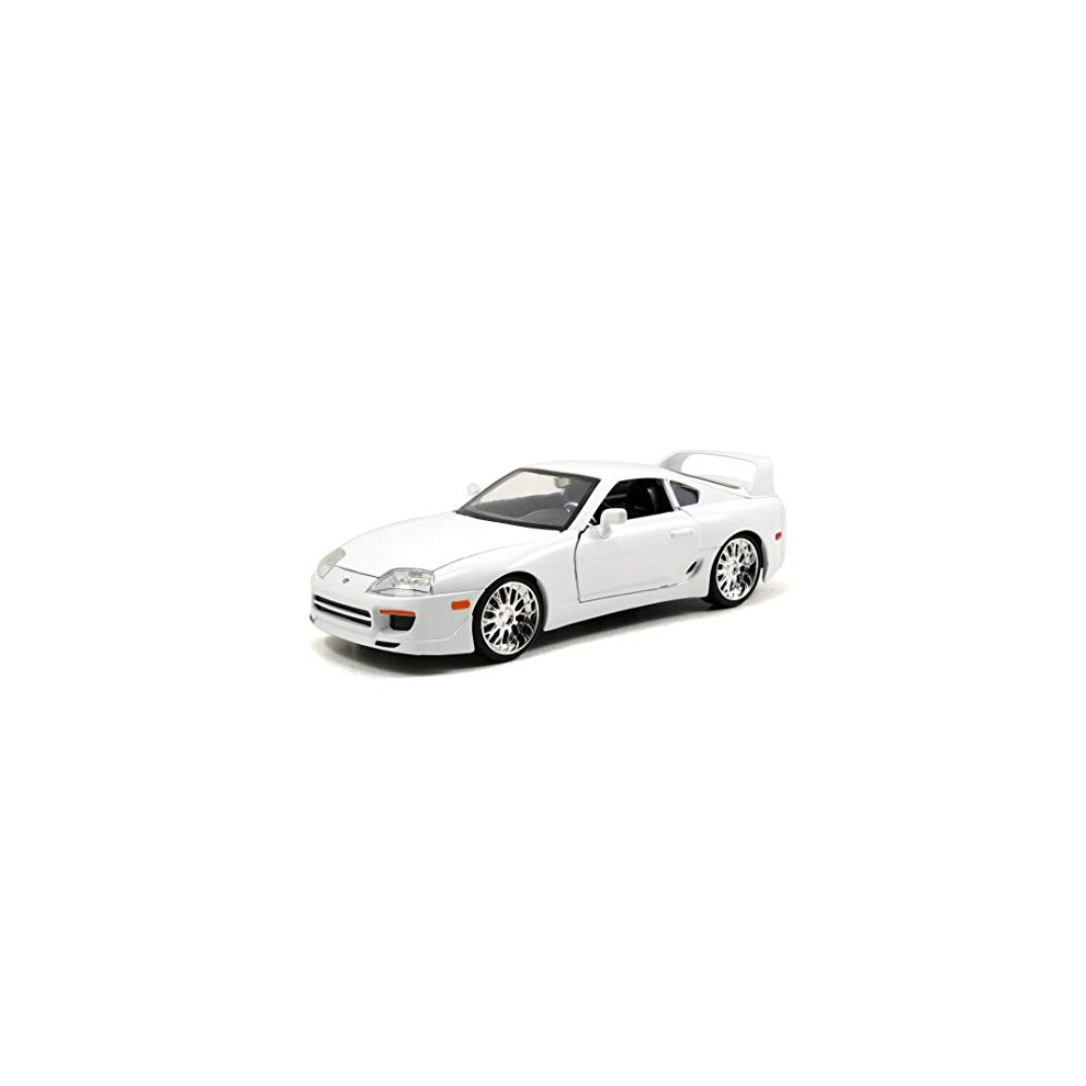 Jada Toys Fast & Furious 1:24 Brians Toyota Supra Die-cast Car White, Toys for Kids and Adults (97375)