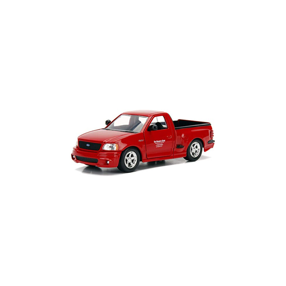 Jada Toys Fast & Furious 1:24 Brians Ford F-150 SVT Lightning Die-cast Car, Toys for Kids and Adults, Red (99574)