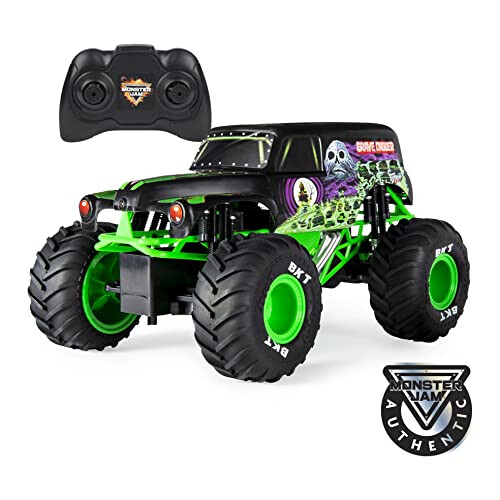 Monster Jam, Official Mega Grave Digger high quality All-Terrain Remote Control Monster Truck