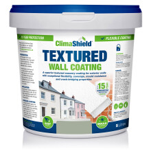 (5 Litres, Natural Olive) Smartseal Wall Coating Textured, Waterproof 15 years, Brickwork, Stone, Concrete and Render, Breathable