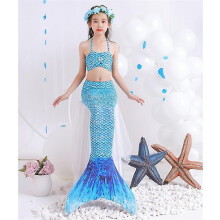 (COLOR2, 110cm) New Mermaid Clothes Mermaid Tail Children Swimsuit Girls Swimwear Little Girls Swimwea