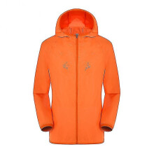 (Orange, 4XL) Ultra-light Rainproof Waterproof Jackets For Men"s