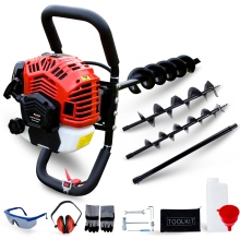52CC 2Stroke Petrol Earth Auger Fence Post Ground Hole Borrer Digger