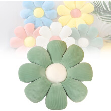Flower Pillow, Flower-shaped Throw Pillow Butt Seating Cushion Flower Floor Pillow, Cute Decorative Plush Pillow For Chair Bed Sofa (green, 14.9"