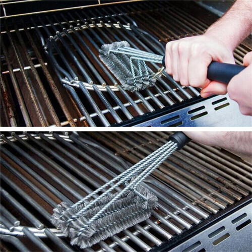 18" Driehoekige Metalen BBQ Grill Schoonmaakborstel 1
