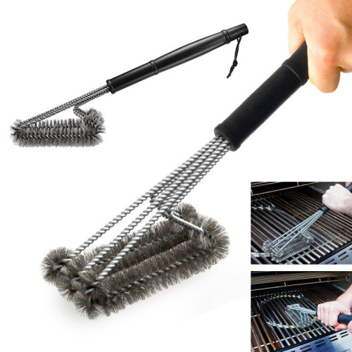 18" Driehoekige Metalen BBQ Grill Schoonmaakborstel 2