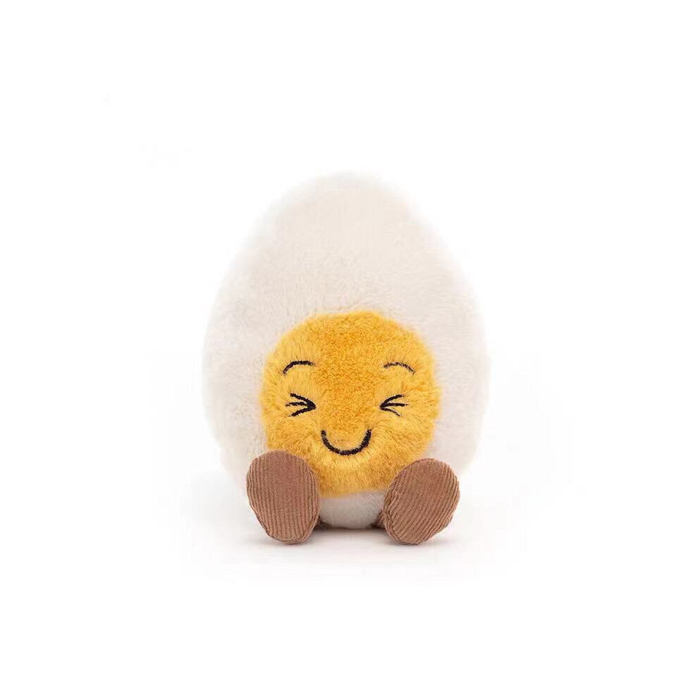 (Happy) Boiled Egg Plush Cuddly Plushies Doll Stuffed Toys Children Easter 30cm