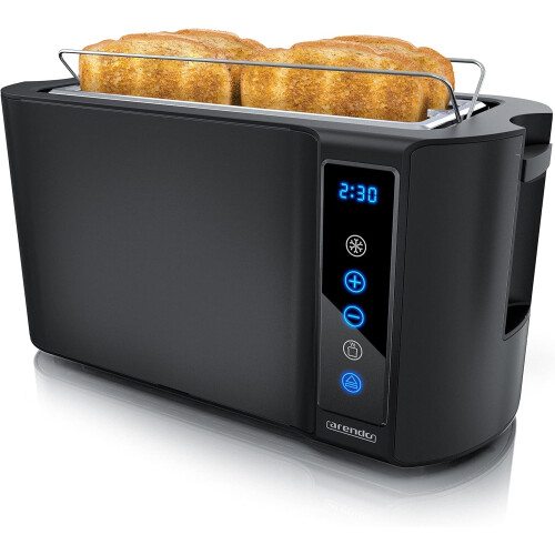 4 slice long slot toaster Touch panel Remaining time display Double shell With warming rack 7 browning settings Automatic bread centering on OnBuy